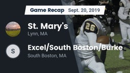 Recap: St. Mary's  vs. Excel/South Boston/Burke  2019