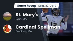 Recap: St. Mary's  vs. Cardinal Spellman  2019
