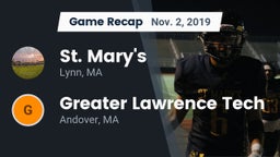 Recap: St. Mary's  vs. Greater Lawrence Tech  2019
