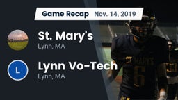 Recap: St. Mary's  vs. Lynn Vo-Tech  2019