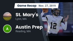Recap: St. Mary's  vs. Austin Prep  2019
