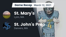 Recap: St. Mary's  vs. St. John's Prep 2021