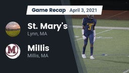 Recap: St. Mary's  vs. Millis  2021