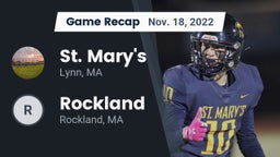 Recap: St. Mary's  vs. Rockland   2022