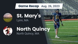 Recap: St. Mary's  vs. North Quincy  2023