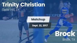 Matchup: Trinity Christian vs. Brock  2017