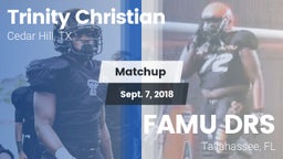 Matchup: Trinity Christian vs. FAMU DRS 2018