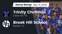 Recap: Trinity Christian  vs. Brook Hill School 2018