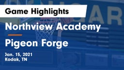 Northview Academy vs Pigeon Forge  Game Highlights - Jan. 15, 2021