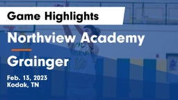 Northview Academy vs Grainger  Game Highlights - Feb. 13, 2023