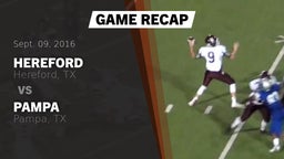 Recap: Hereford  vs. Pampa  2016