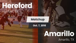 Matchup: Hereford vs. Amarillo  2016