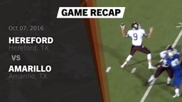 Recap: Hereford  vs. Amarillo  2016