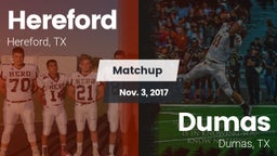 Matchup: Hereford vs. Dumas  2017