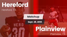 Matchup: Hereford vs. Plainview  2018