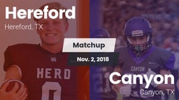 Matchup: Hereford vs. Canyon  2018