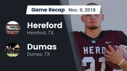 Recap: Hereford  vs. Dumas  2018