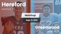 Matchup: Hereford vs. Greenwood   2019