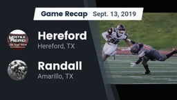 Recap: Hereford  vs. Randall  2019