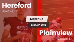 Matchup: Hereford vs. Plainview  2019