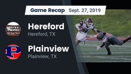 Recap: Hereford  vs. Plainview  2019