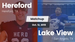Matchup: Hereford vs. Lake View  2019