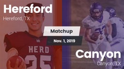 Matchup: Hereford vs. Canyon  2019