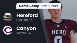 Recap: Hereford  vs. Canyon  2019