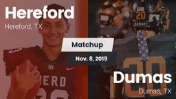 Matchup: Hereford vs. Dumas  2019