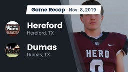 Recap: Hereford  vs. Dumas  2019