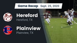 Recap: Hereford  vs. Plainview  2020