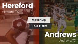 Matchup: Hereford vs. Andrews  2020