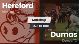 Matchup: Hereford vs. Dumas  2020