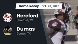 Recap: Hereford  vs. Dumas  2020