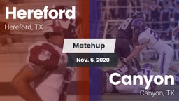 Matchup: Hereford vs. Canyon  2020