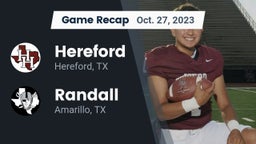 Recap: Hereford  vs. Randall  2023