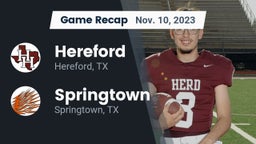 Recap: Hereford  vs. Springtown  2023