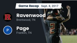 Recap: Ravenwood  vs. Page  2017