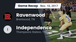 Recap: Ravenwood  vs. Independence  2017
