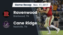 Recap: Ravenwood  vs. Cane Ridge  2017