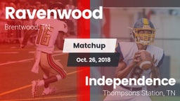 Matchup: Ravenwood High Schoo vs. Independence  2018