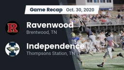 Recap: Ravenwood  vs. Independence  2020