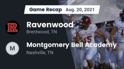 Recap: Ravenwood  vs. Montgomery Bell Academy 2021