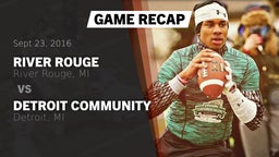 Recap: River Rouge  vs. Detroit Community  2016