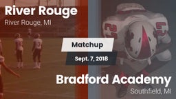 Matchup: River Rouge vs. Bradford Academy  2018