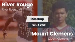Matchup: River Rouge vs. Mount Clemens  2020