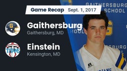 Recap: Gaithersburg  vs. Einstein  2017