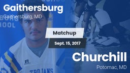 Matchup: Gaithersburg vs. Churchill  2017