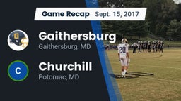Recap: Gaithersburg  vs. Churchill  2017