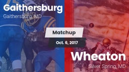 Matchup: Gaithersburg vs. Wheaton  2017
